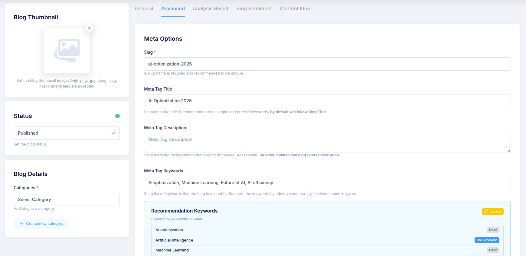 AI-Powered Keyword & Meta Tag Recommendation System screenshot 2