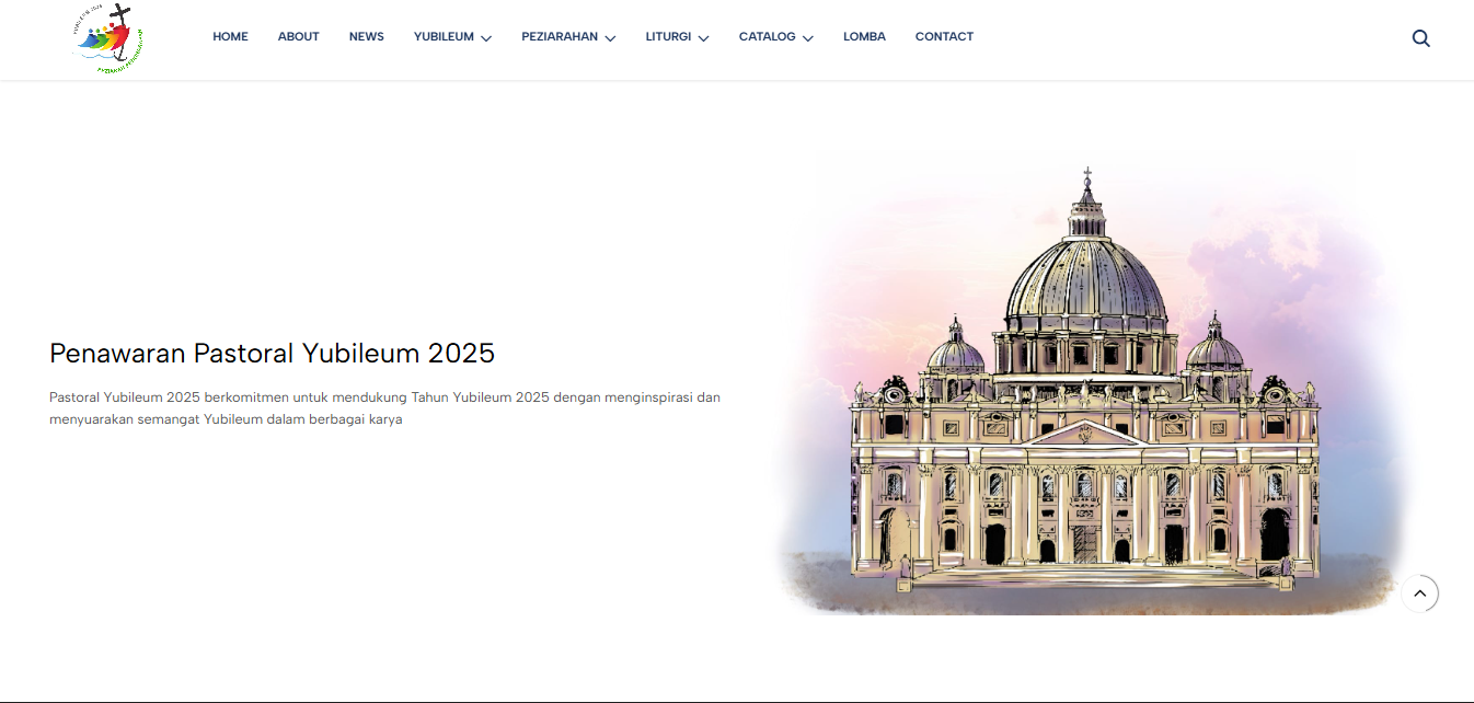 Company Profile Website for a Religious Community screenshot 1