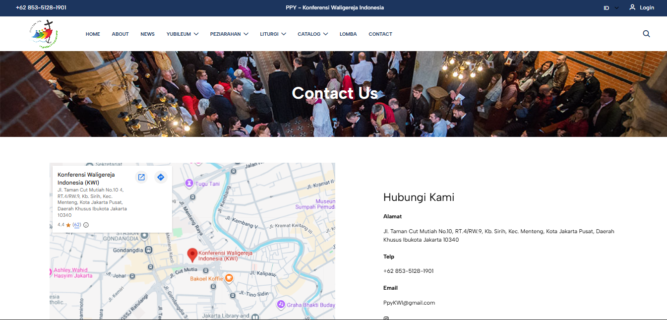 Company Profile Website for a Religious Community screenshot 3