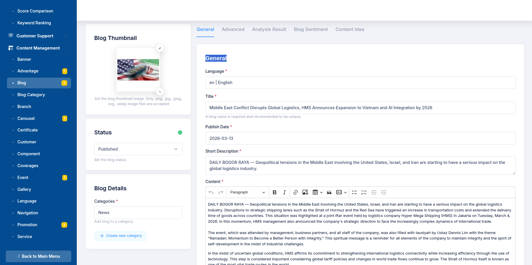 Content Management & Analytics Platform screenshot 4