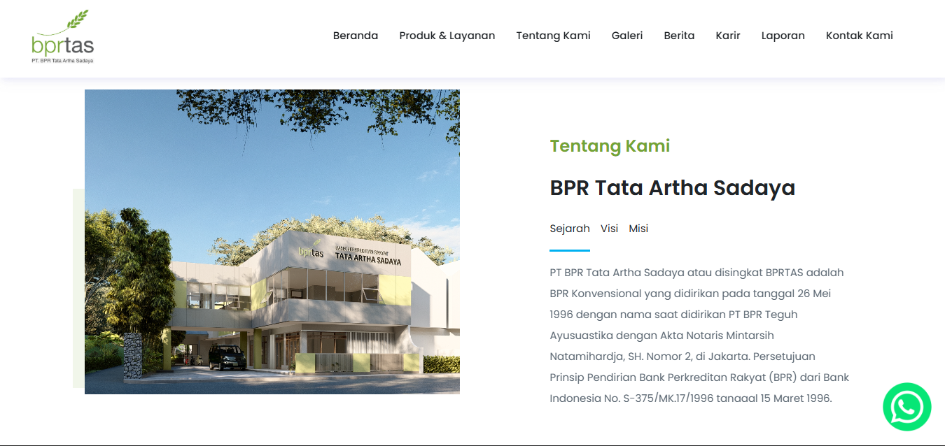 Finance Firm Company Profile Website screenshot 1