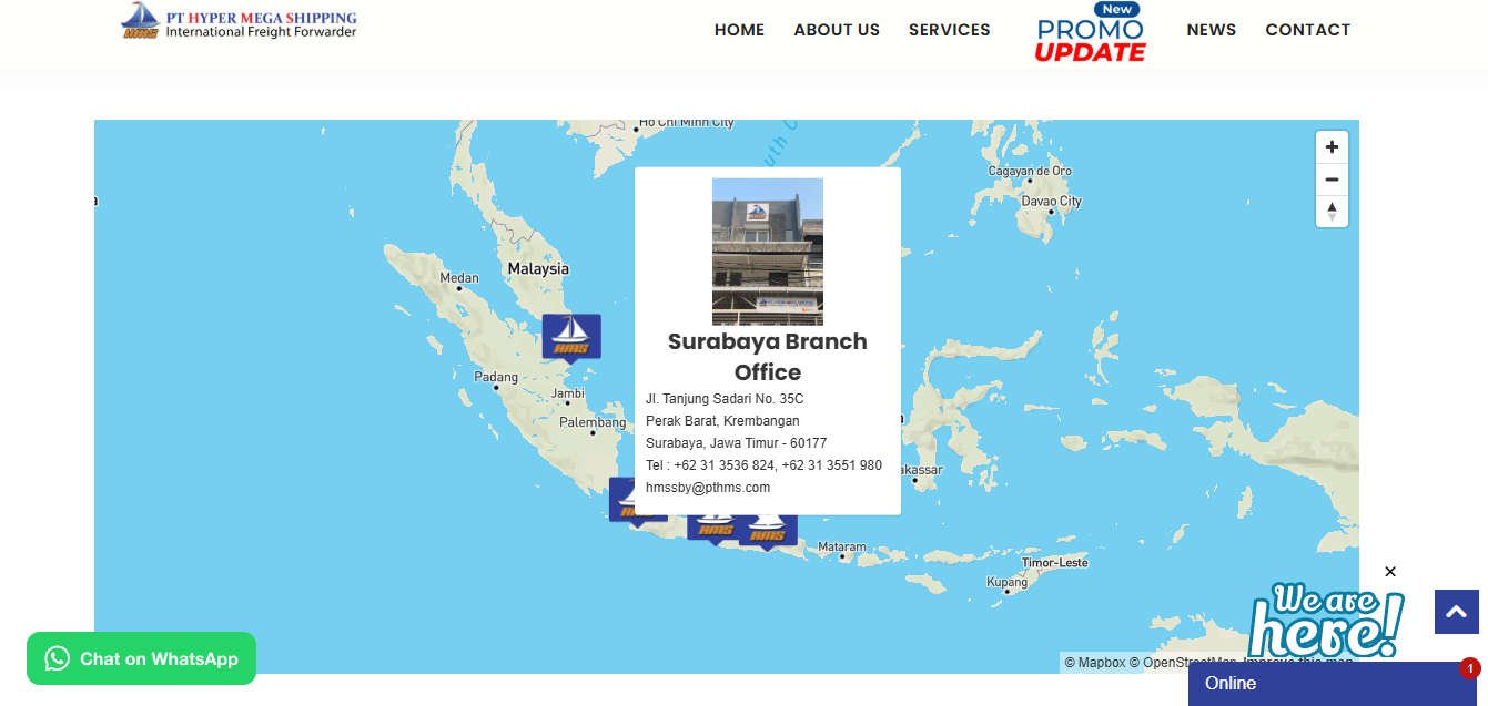 Freight Forwarder Company Profile Website screenshot 3