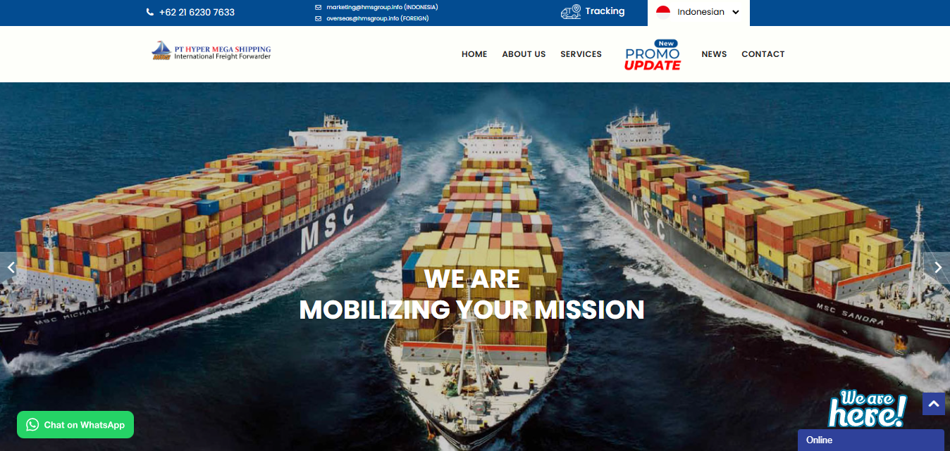 Freight Forwarder Company Profile Website