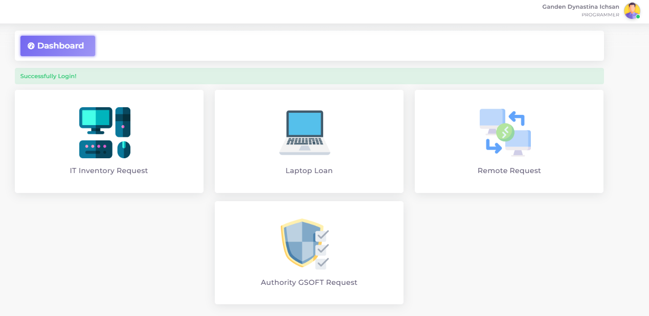 IT Division Management System screenshot 1