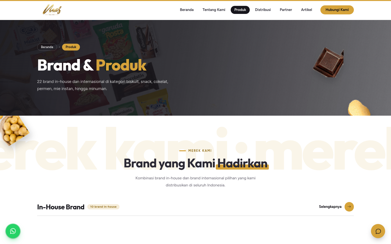 Mas Food — FMCG Distributor Company Profile on the Sitetisfy Platform screenshot 3
