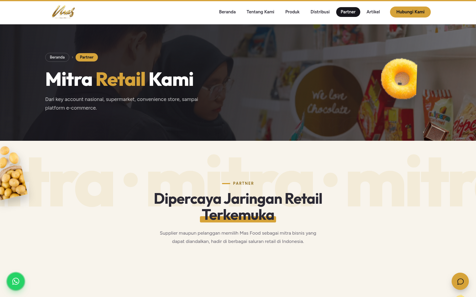 Mas Food — FMCG Distributor Company Profile on the Sitetisfy Platform screenshot 5