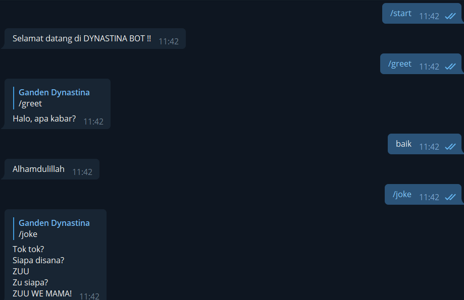 Telegram Bot – Interactive & Fun Companion